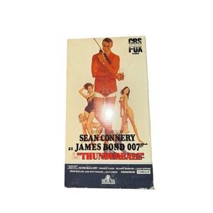 Thunderball VHS Tape CBS/FOX Video James Bond 007 Sean‎ Connery 1984 Bond